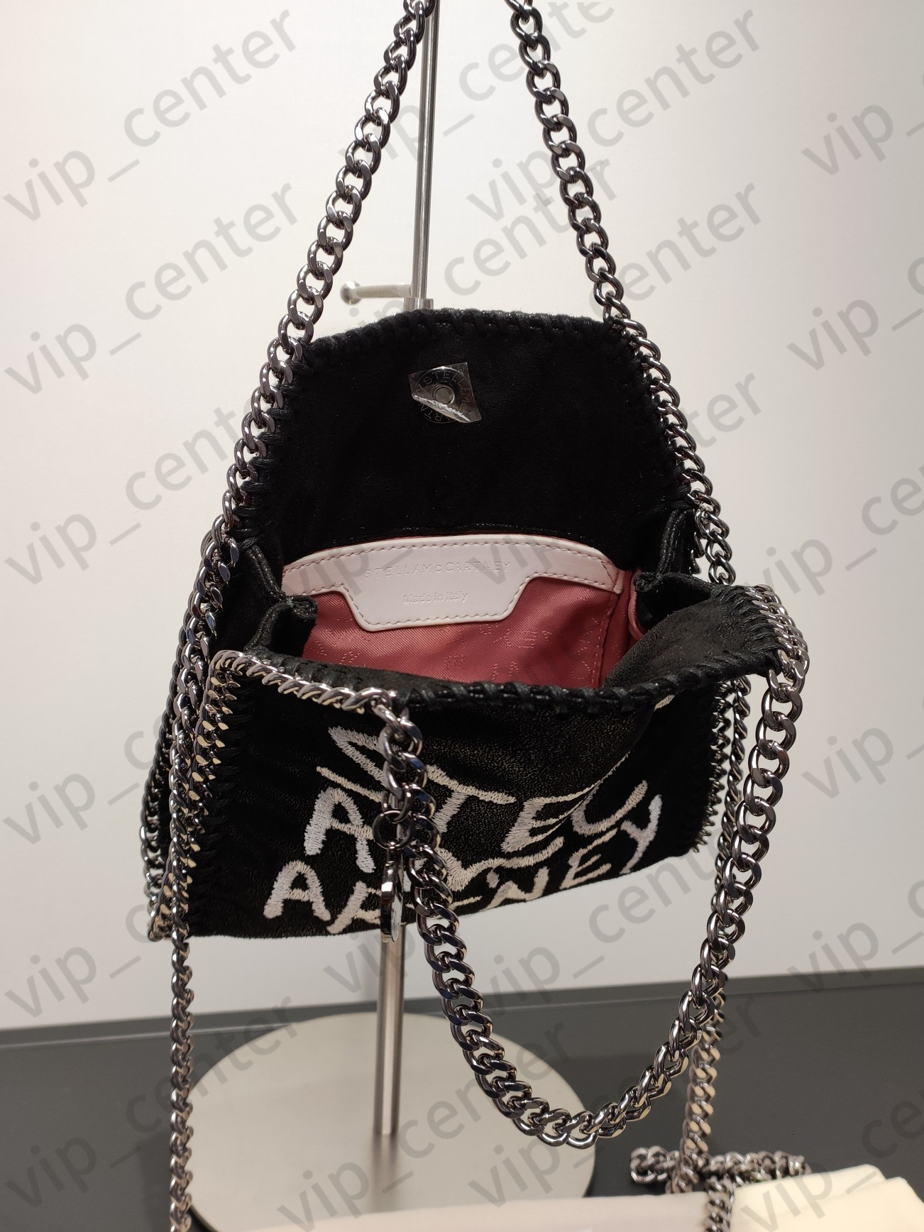 10A quality luxury queen tote bag genuine leather chain designer bag metal texture mini handbag purse crossbody shoulder bags graffiti party gift 9b4