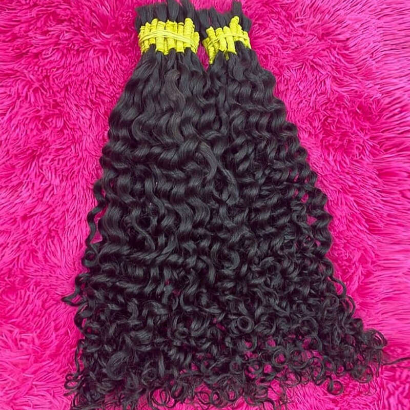 Natural Loose Deep Wave Raw Vieamese For Braiding 100% Unprocessed Human Hair Bulk Extensions Bundles