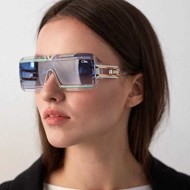 New modern retro flat top large frame mens sunglasses INS style street photography big brand ink women W241015