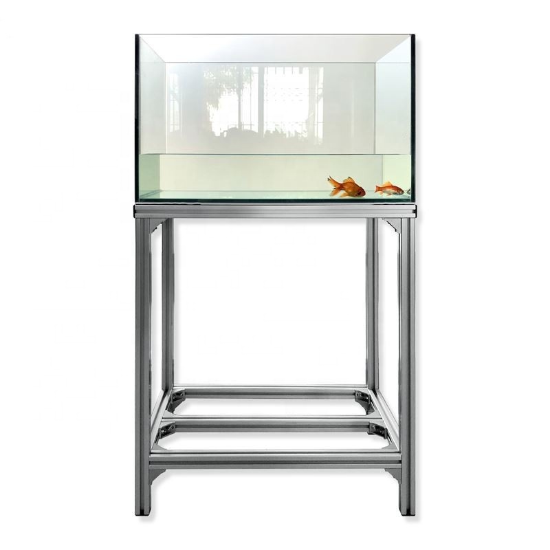 Fish tank aluminum living room metal rack 50 gallon fish tank for sale live seafood tank for restaurant metal aquarium stand