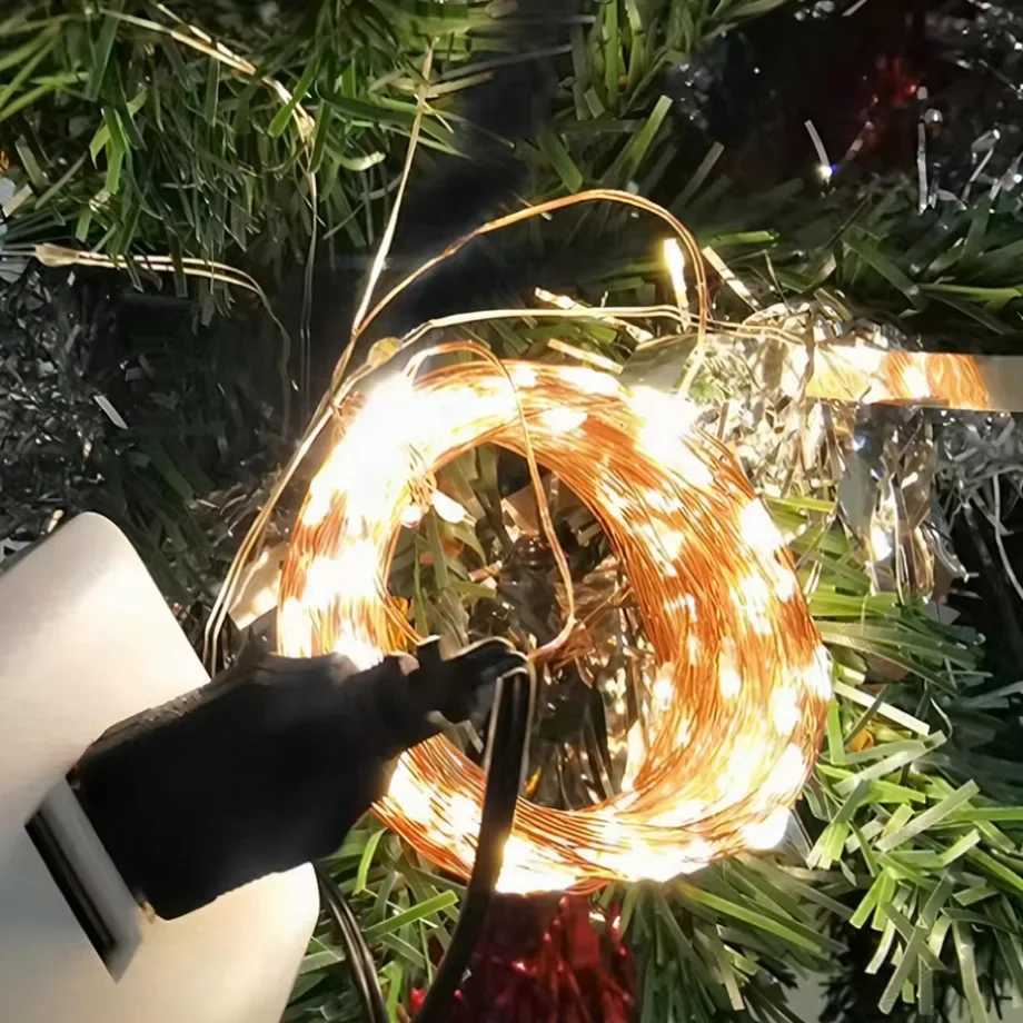 10M USB LED string light copper silver wire garden light waterproof LED fairy light used for Christmas party decoration X241015