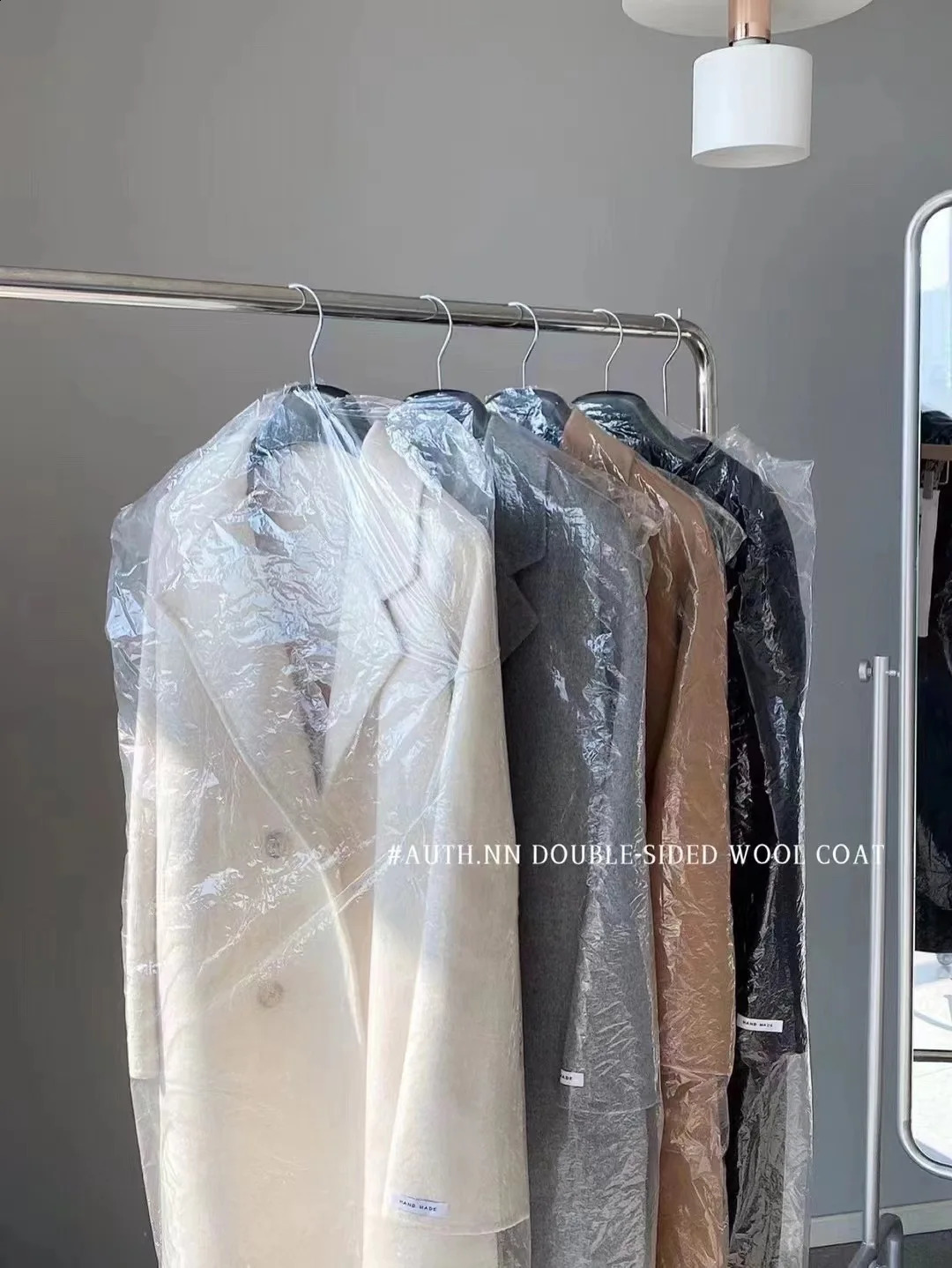 Autumn Womens Strapless Wool Coat Fashion Loose Style Womens Winter Clothing Long Coat Top 241007