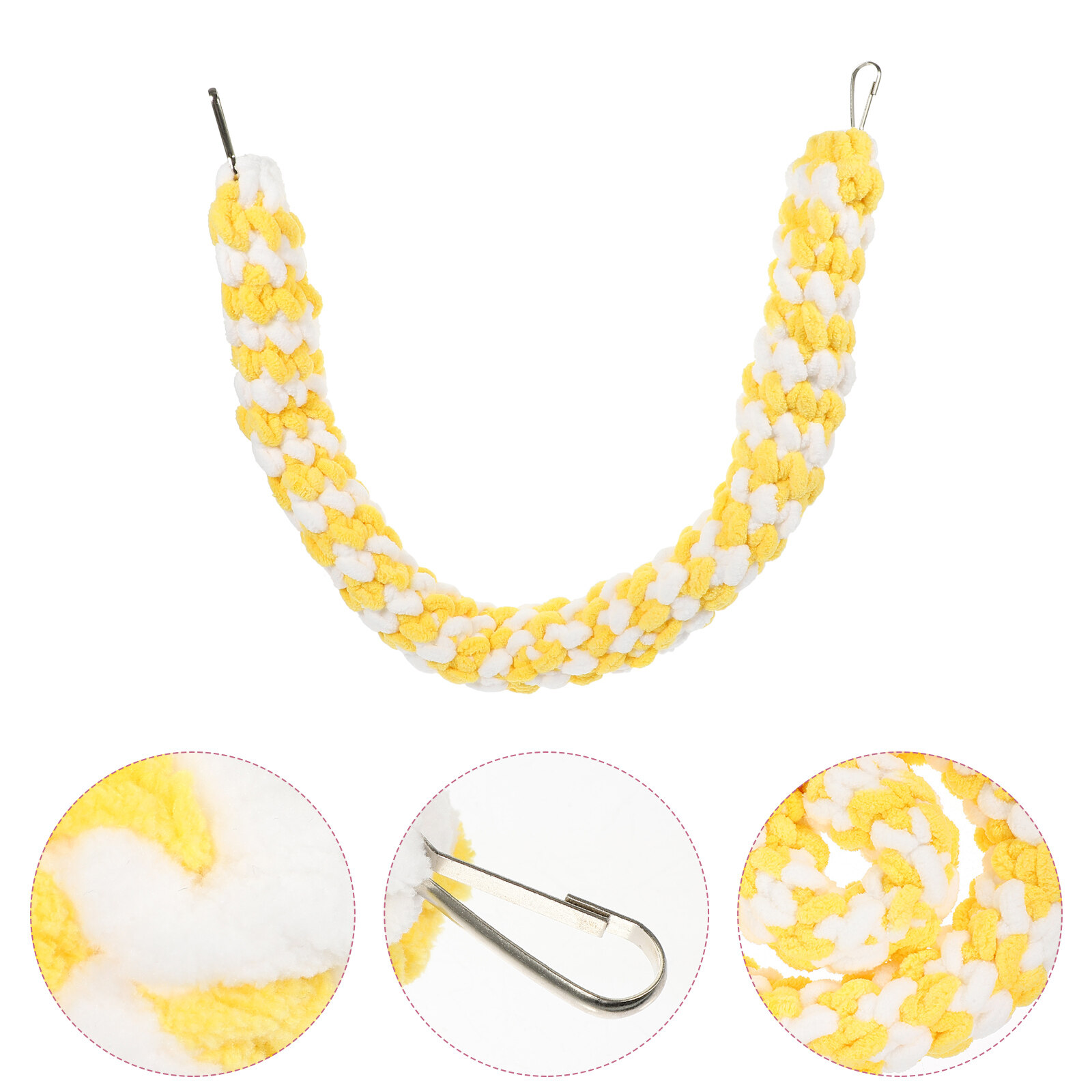 Guinea Toys Suspension Bridge Household Sugar Glider Portable Wear-resistant Hamster Cage Rat Cotton Rope