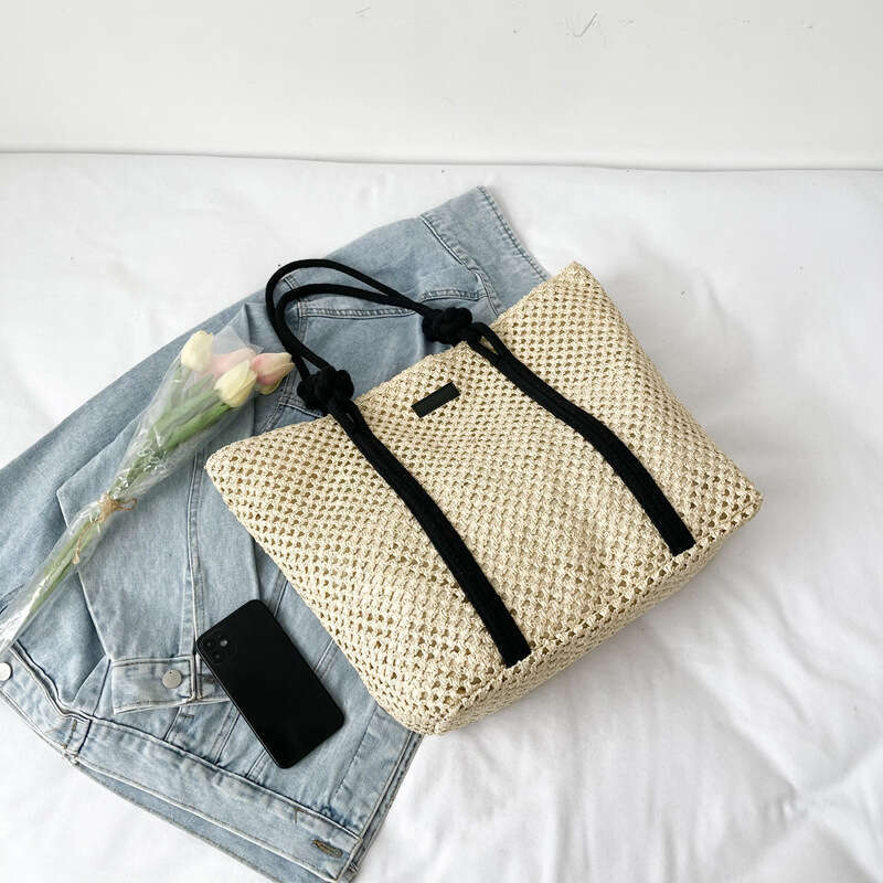Ladies Straw Woven Elegant Handbag Women Holiday Beach Bag Casual Shopper Tote Top-Handle Fashion Underarm Shoulder Bags s fa66 4