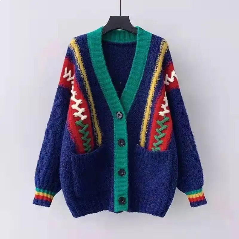 Knitted ugly Christmas sweater knitted mens cardigan sweater vintage cardigan sweater jacket 241007