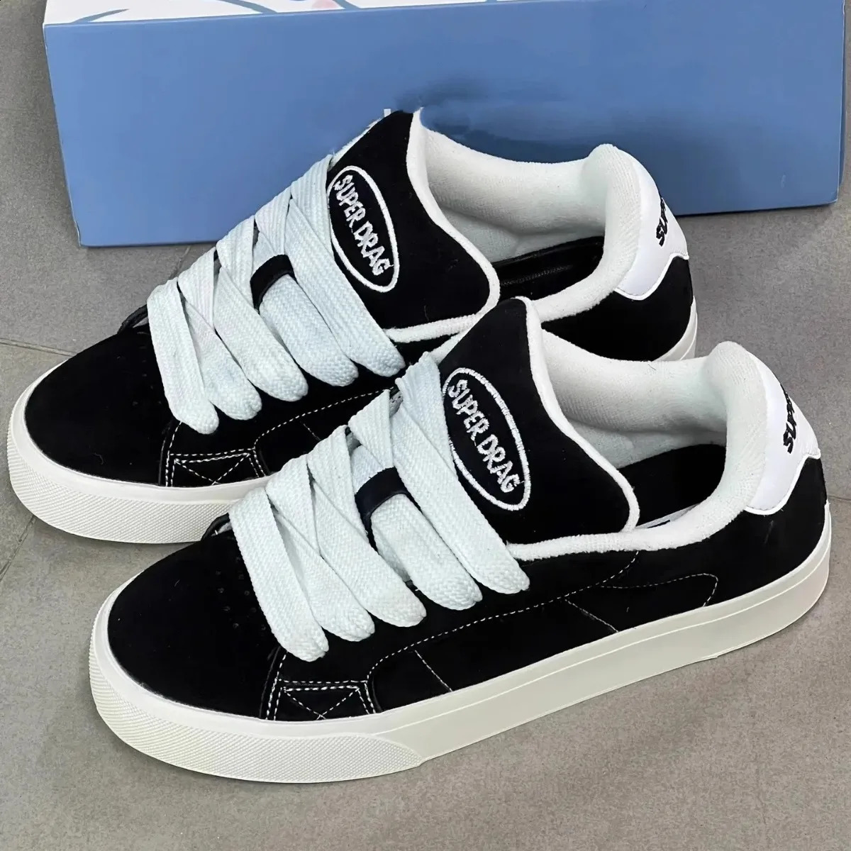 Women Casual Shoes Fashion Low Cut Lace-Up Leisure Sneakers Outdoor Comfortable Non-Slip Female Flats Trainers 35-40 241015
