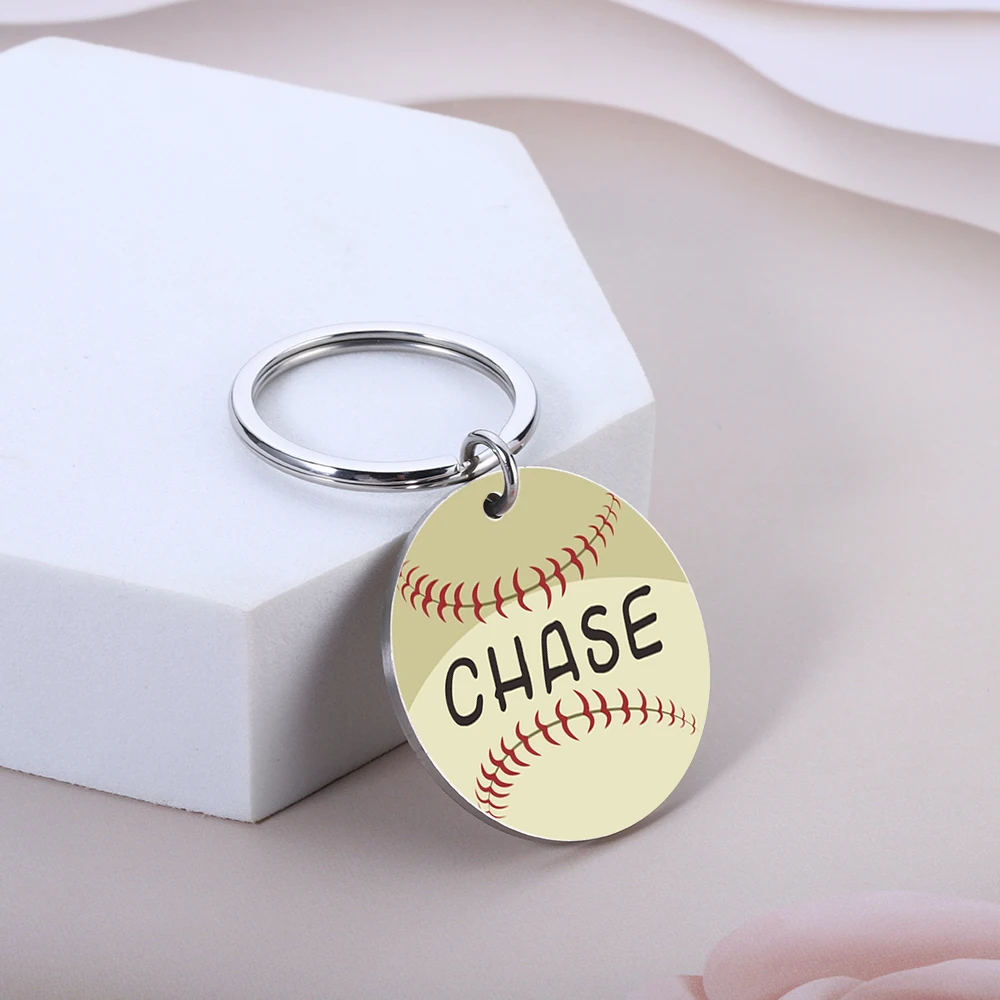 Customized Dog Collar Tag Baseball Pendant for Dog Medal Stainless Steel Personalized Name Number Kitten Puppy Accessories