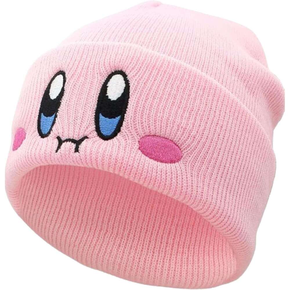 Knit Slouchy Face bonnet Adult Embroided beanie Hats Beanie Hat Accessories s Kawaii Cute Anime for Kid-by