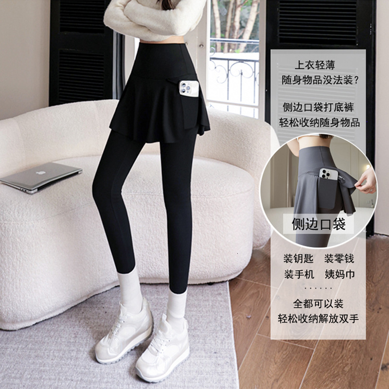 2025 New Designer Women s Yoga Winter New Pants Side Bags High Waist Coat Warm Plus fashion Shark Pants Suitable for Women