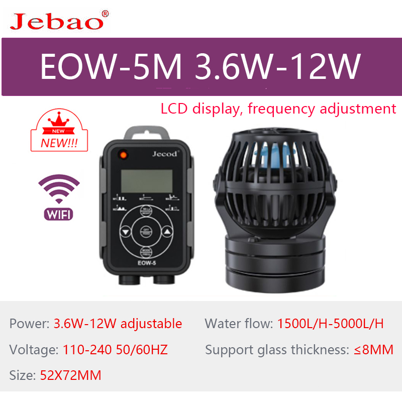 New 2023 JEBAO fish tank wave pump EOW ELW seawater tank aquarium WIFI surf pump oxygenation wave pump frequency super silent