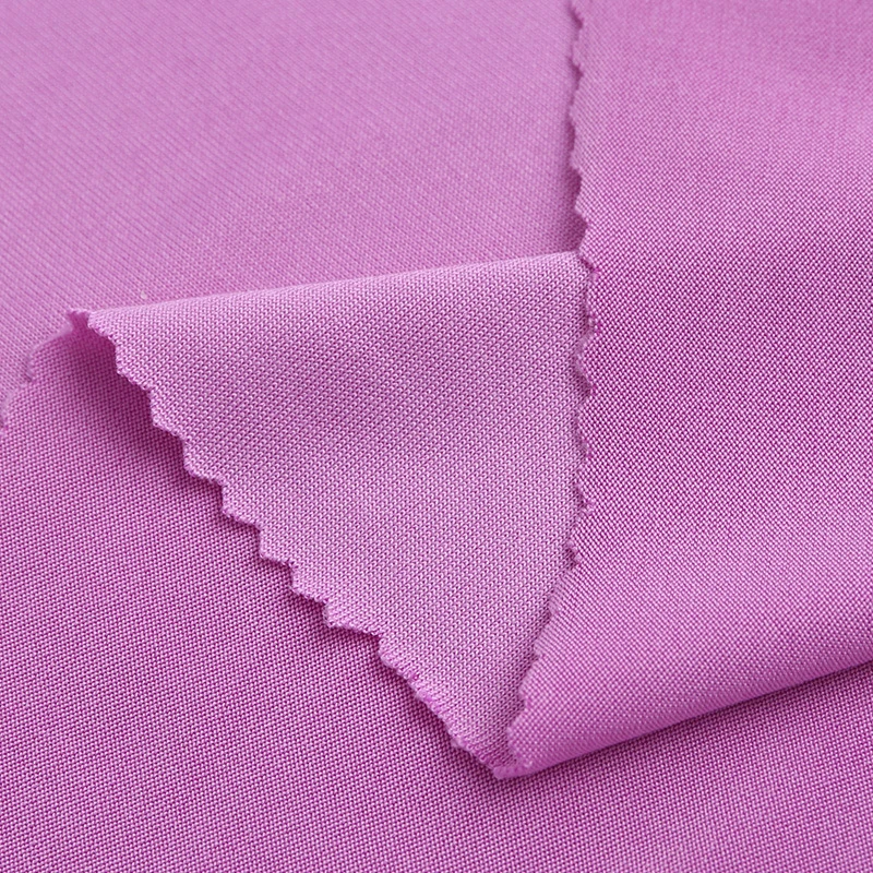 Stretch Cationic Single 10spandex 90polyester Jersey Weft Knit Fabric for Outdoor Sports