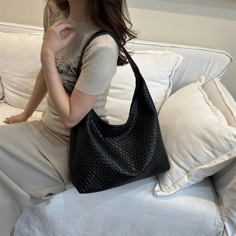 Fashion Woven Commute Minimalist Tote Bag SpecialInterest n Underarm Western Style Shoulder 241021