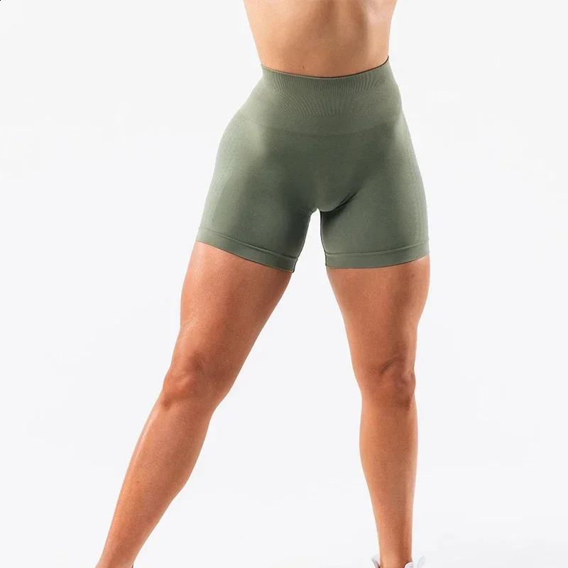 NVGTN Wide Contour Shorts Womens Soft Exercise Tight Fitness Set Yoga Pants Gymwear 241009