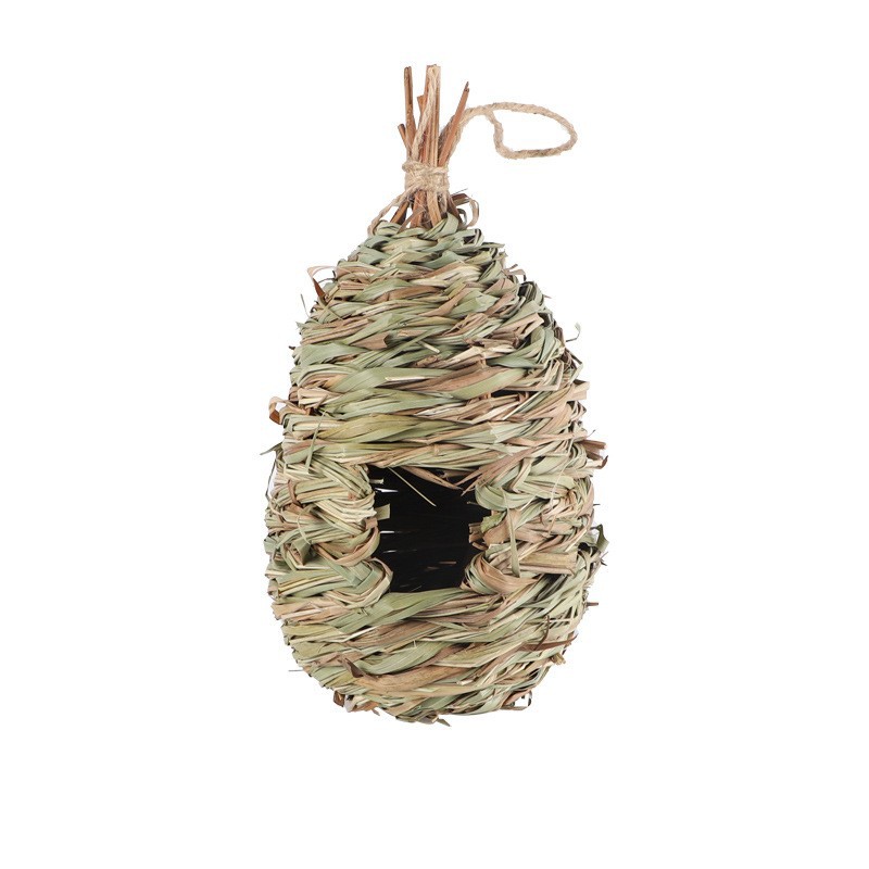 Hand Woven Bird'S Nest Gardening Decoration Bird'S Nest Outdoor Grass Bird Cage