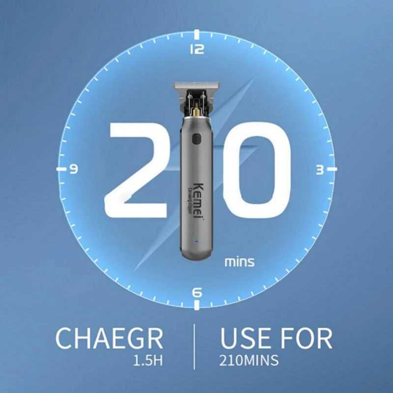 Clipper Powerful Hair Original Kemei For Men Cordless Professional Beard Hair Trimmer Haircut Machine RechargeableXJ2410