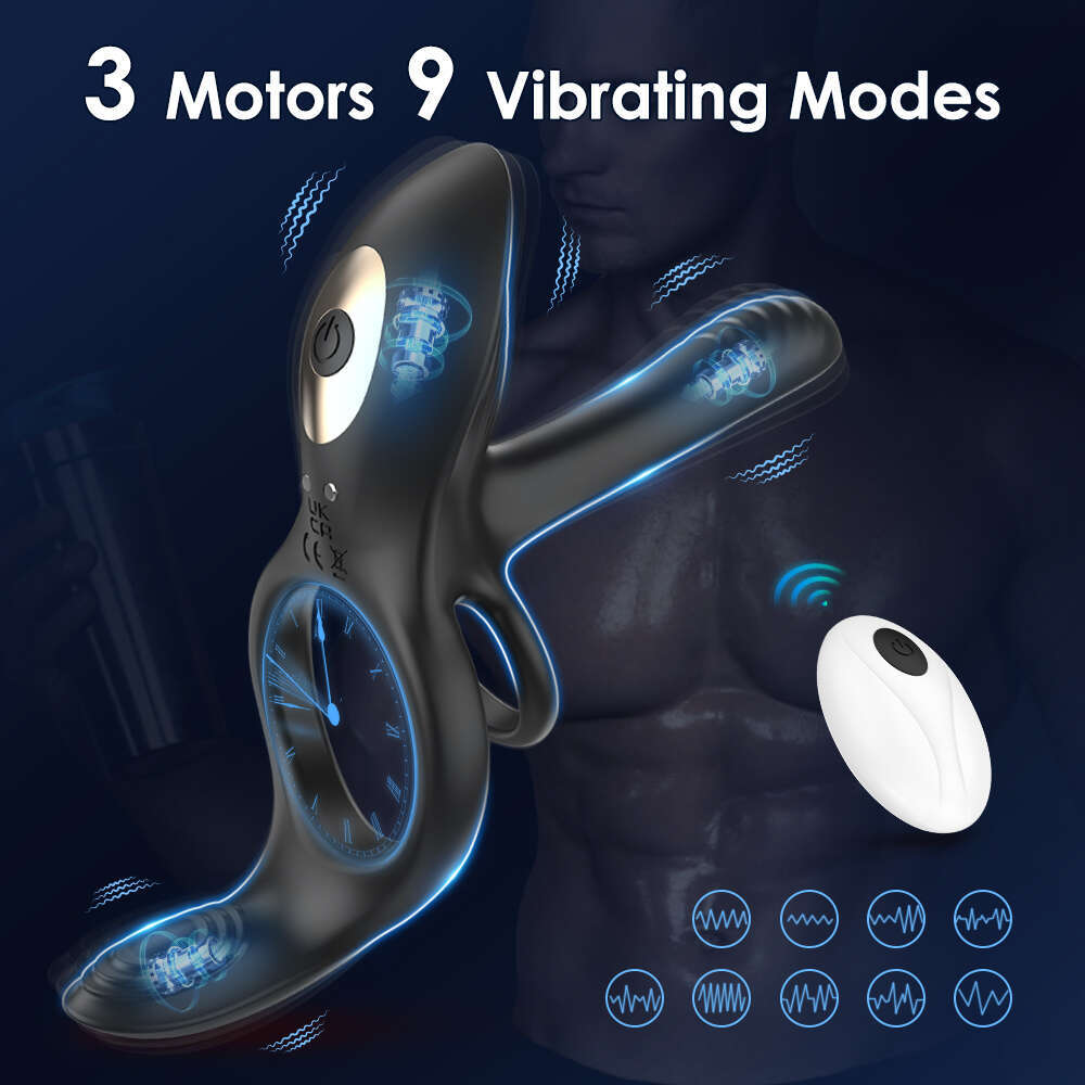 Penis Ring Cock Vibrator Sex Toys For Couple Men Wireless Remote Control Cockring Vaginal Stimulator Massager Male Peni Sleeve