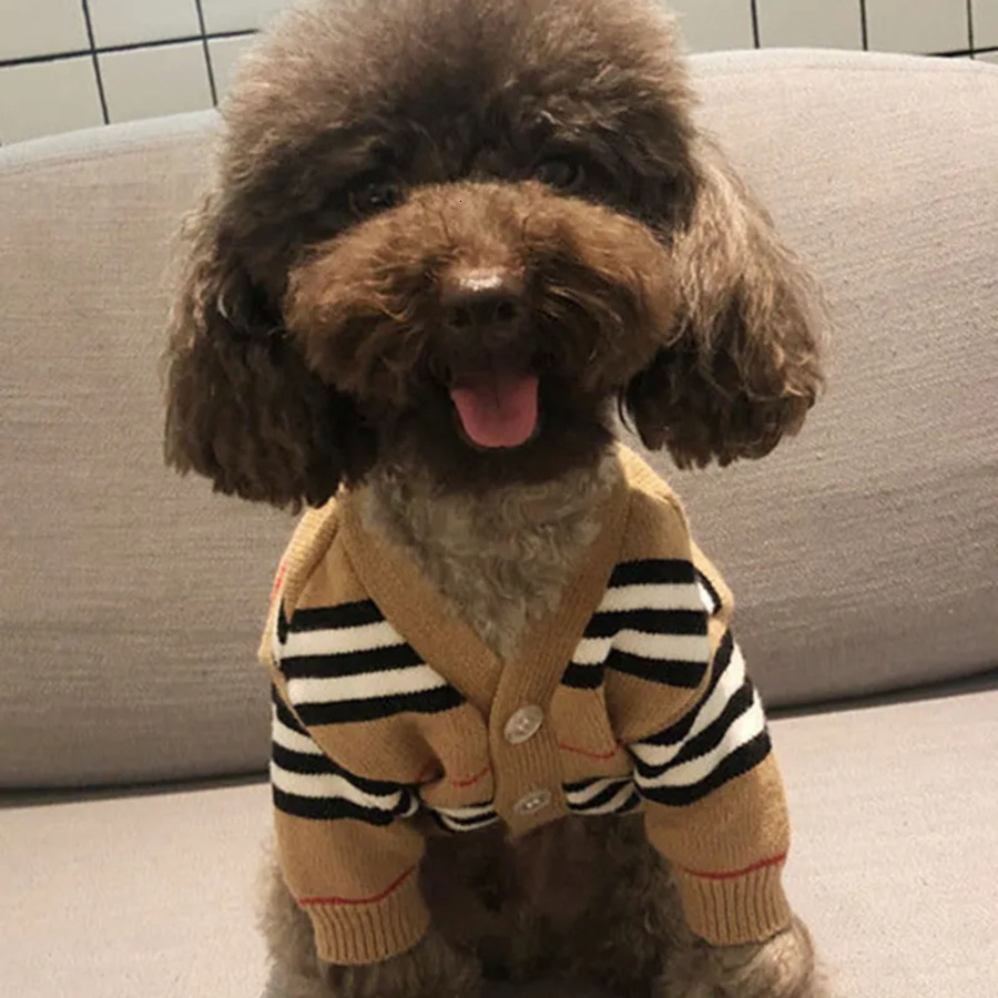Classic Winter Dog Clothes Cat Vest Small Sweater Designer Pet Supply Clothing For Puppy Knitting Sweatshirts Csd c e9e