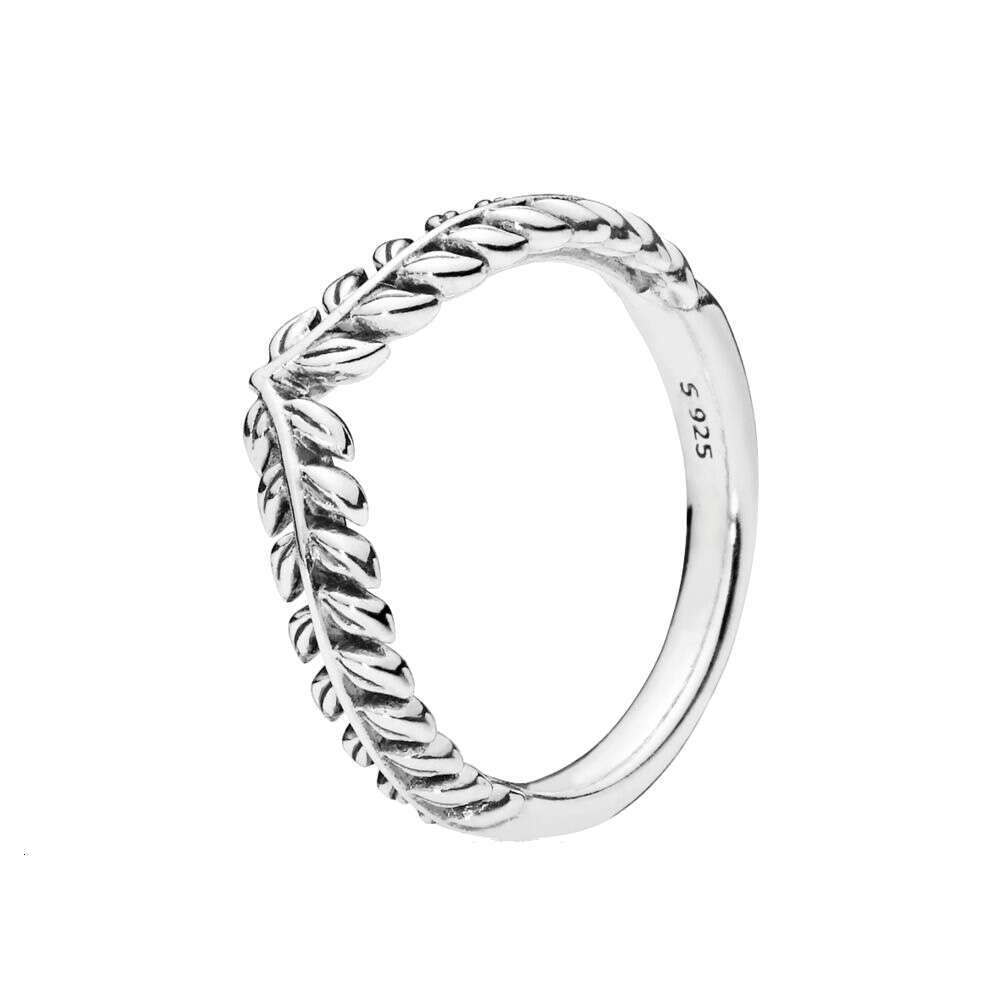 S925 925 Sterling Silver Rose Gold Peach Blossom Daisy Clover Ginkgo Leaf Clear Zircon CZ Rings For Women Anniversar Wedding Jewelry Designer Ring Gif