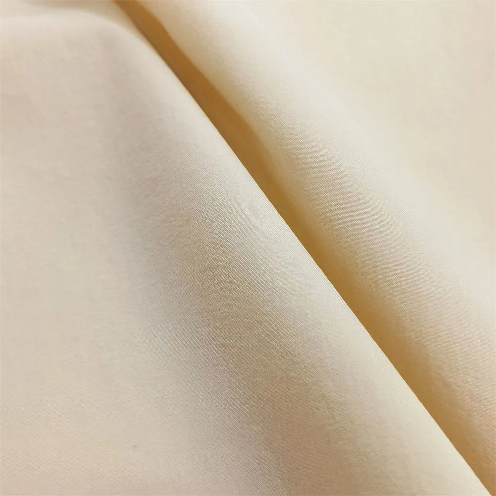 120GSM High Elastic 95 Polyester 5 Spandex Fabric Plain Pongee for Dress Shirt Lining Women Trousers Pants