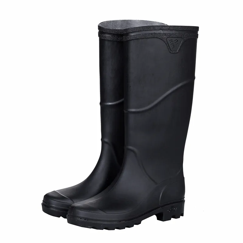 New Men's Long Tube Boots Non-Slip Mens Rubber Rainboots High Quality Waterproof Men Water Male Knee-High Rain Shoes