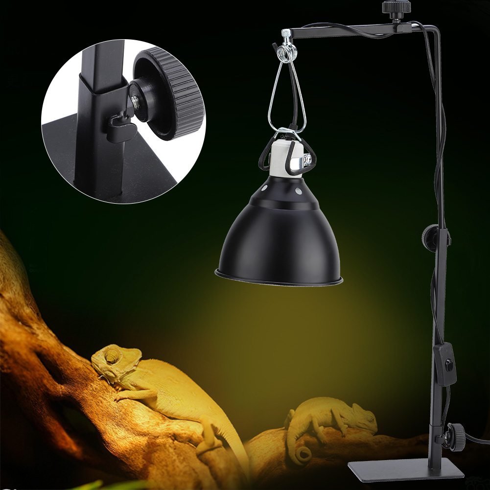 Adjustable Landing Light Lamp Stand Bracket for Pet Reptiles Tortoise Centipede Spider
