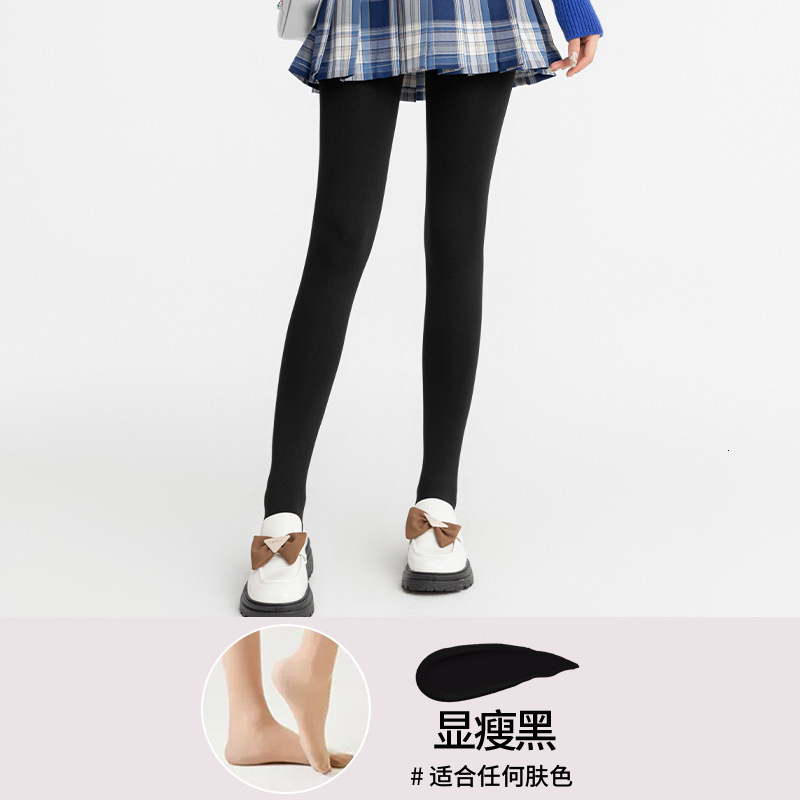 2025 New Designer Winter Women s Bare Leg fashion Artifact Autumn Winter Bare Silk Socks Medium Thin Pantyhose Meat Color with Velvet Thick Leggings