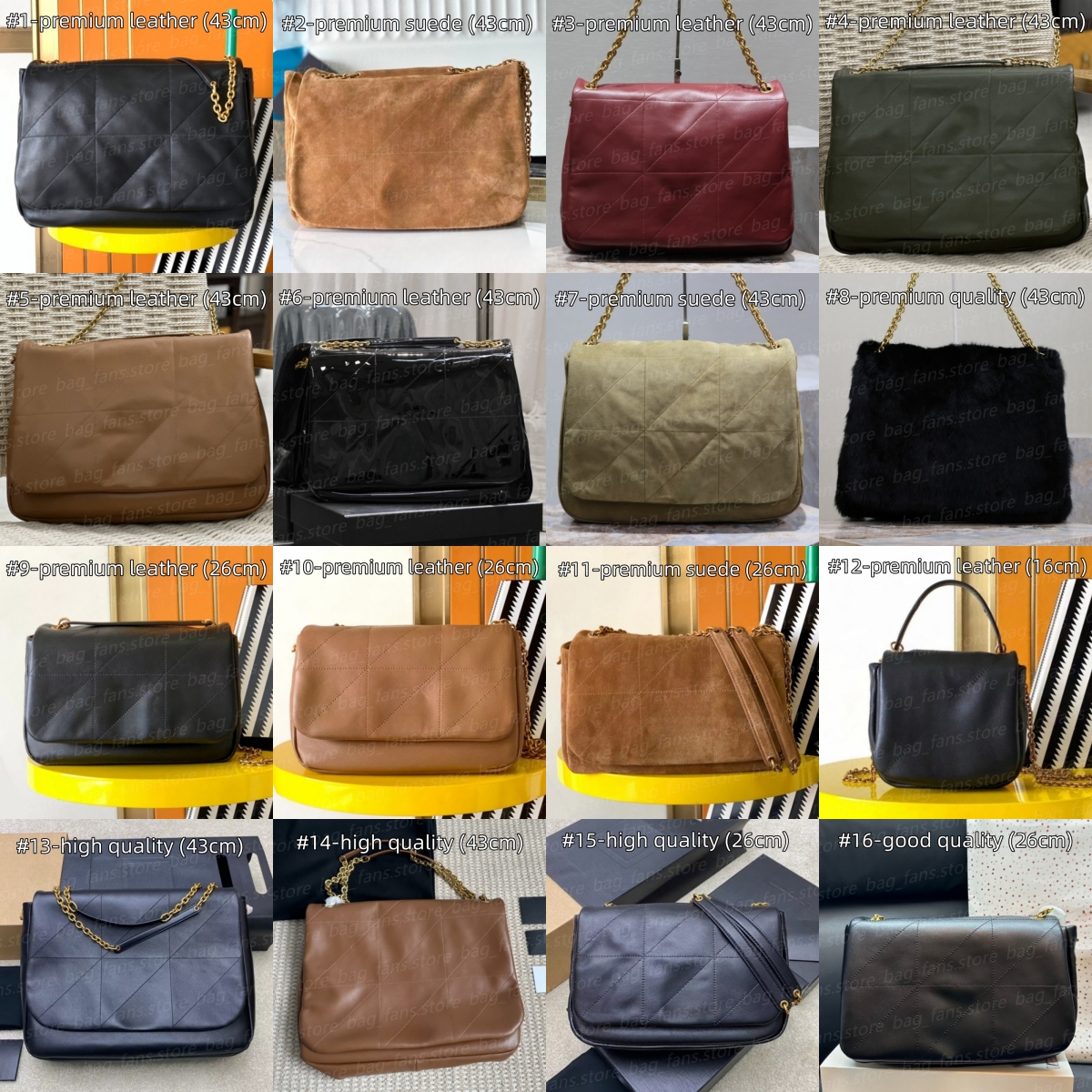 (go off picture not the description) 10A Premium Designer Shoulder Bags with Big Capacity Women's Leather Chain Bags Festival Gifts 29073