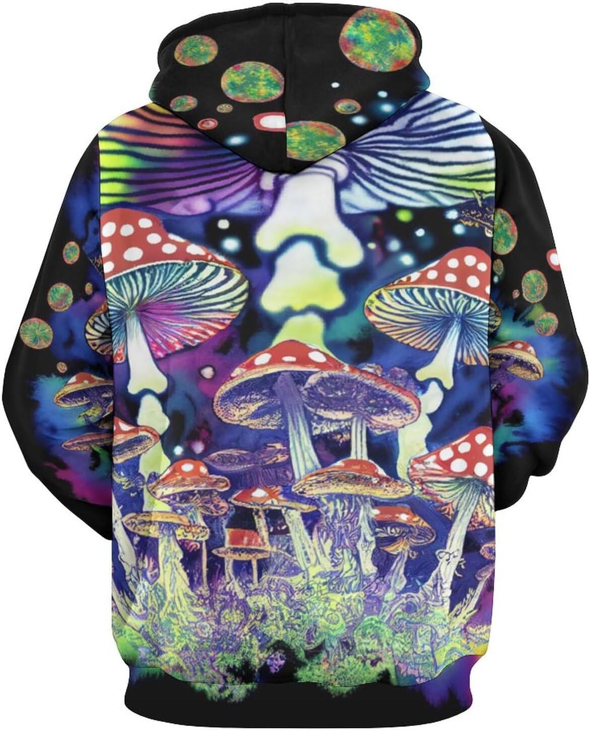 Hoodie for Mens Womens Vintage Funny Mushroom Vivid Gift Hoodies Colorful Aesthetics Mushroom Sweatshirt Hoodie Graphic Hoodies sweatshirt Pullover Lo