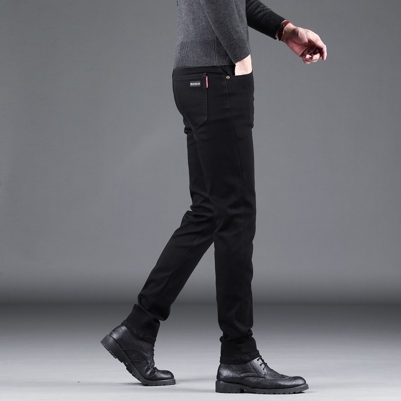Autumn and Winter Stretch Mens Jeans Mens Style Straight and Versatile Denim Long Pants 241015