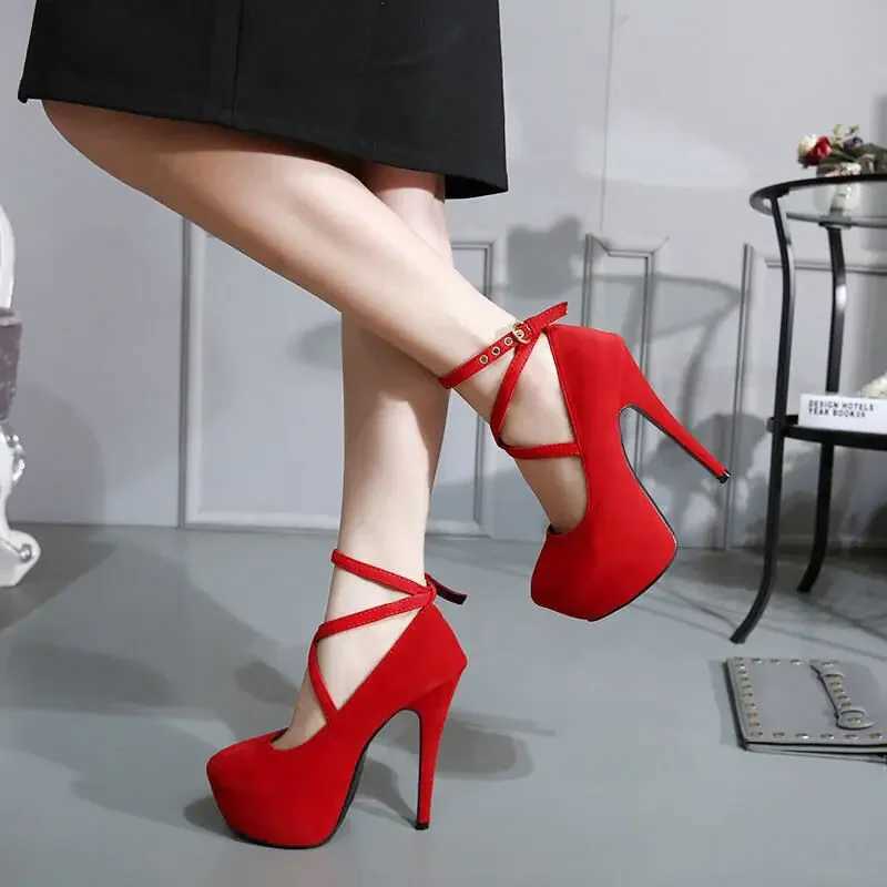 Sexy Classic High Heels Womens Sandals Summer Shoes Womens Lace Pump Platform High Heels Womens Ankle LacesXJ250319