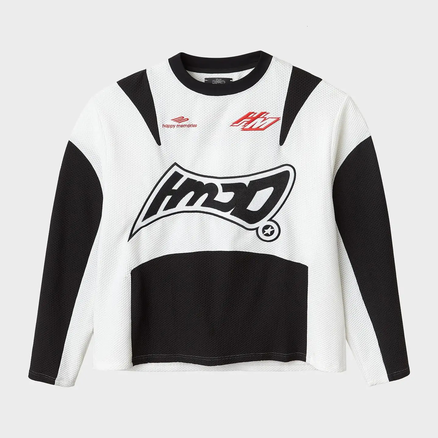 Fashion Patch Work Hip Hop Letter Cross Embroidered Jersey Gothic Mesh Sports Long Sleeve T-shirt Womens Y2k Baseball Uniform 241011