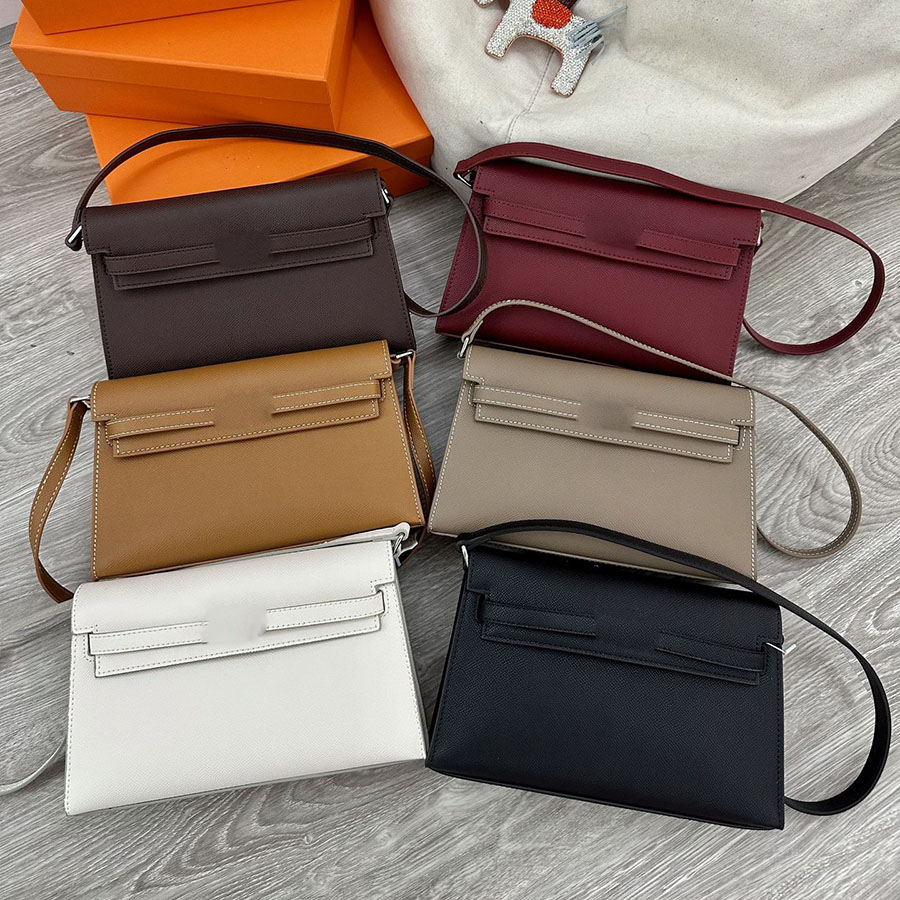Designer female underarm bag casual party temperament High quality female bag simple solid color shoulder bag