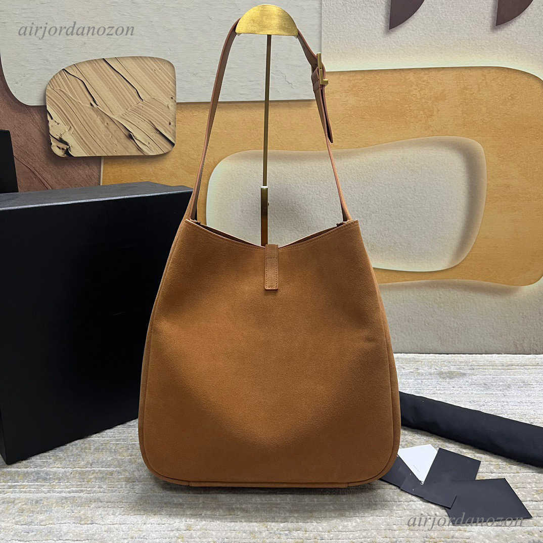 Suede Leather Bucket Bag Crossbody Hobo LE37 Underarm Shoulder Shopping Handbags Plain Bags Handbag Purse Drawstring Women Large Capacity Pouch Removable strapss