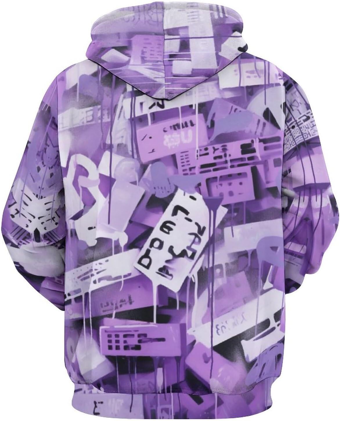 Hoodie for Mens Womens Mens Hipster Hip Hop Hoodie Print Hooded Long Sleeved Drawstring Sweatshirt Pullover Graphic Hoodies sweatshirt Pullover Long S