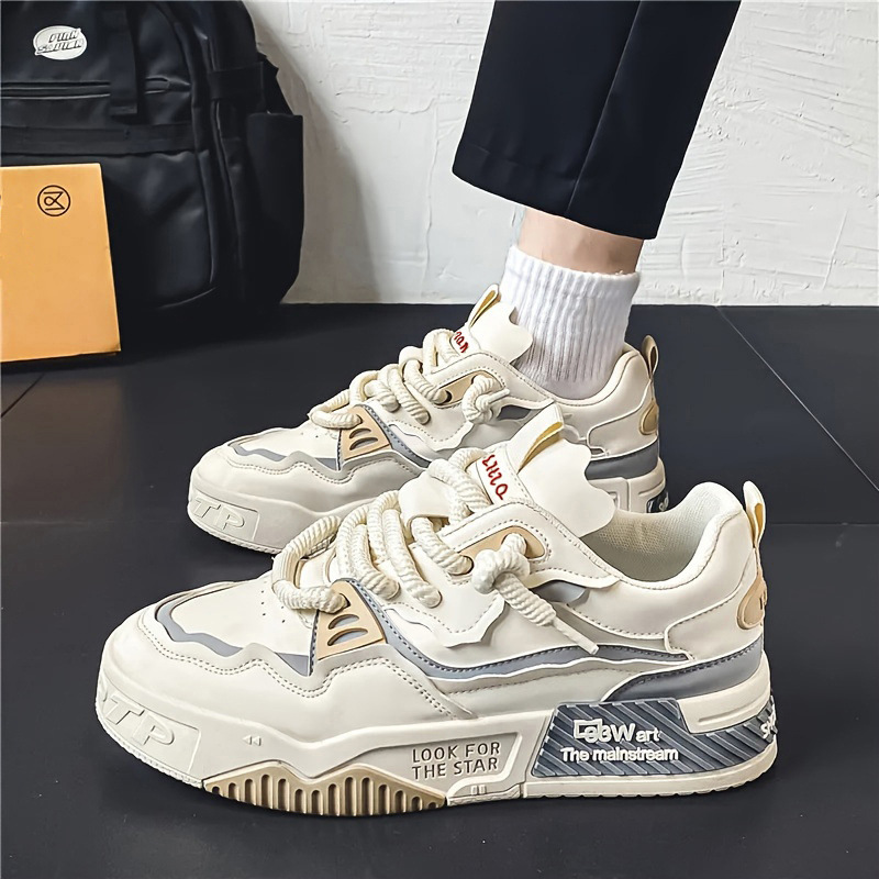 Men's Plus Size 2024 New Thick Soled Height Increasing Casual Sports Board Shoes