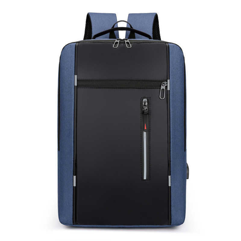 CMM New Backpack Simple Usb Charging Computer Bag Male Multifunctional Student Large Capacity Schoolbag