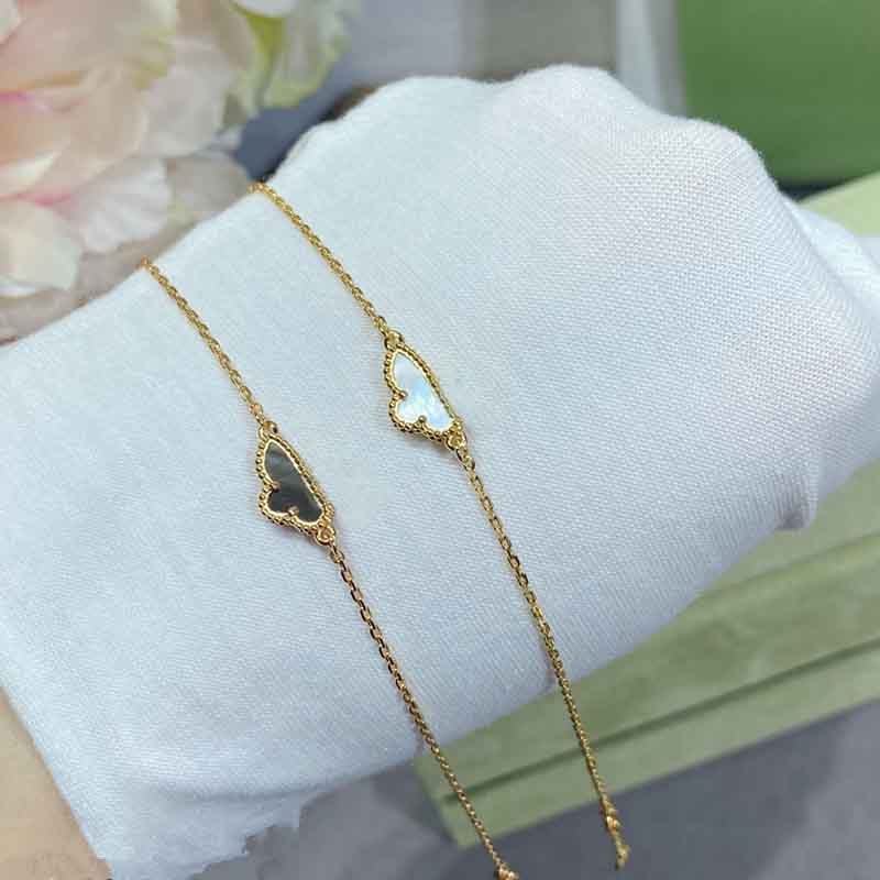 Butterfly Necklace Small Gold Pendant Delicate Womens Jewelry Turquoise Accent Gold Plated Collarbone Chain Z250910