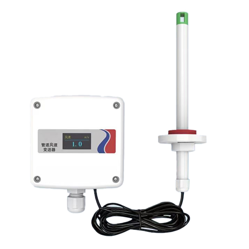 Split duct type wind speed wind volume wind temperature transmitter environmental sensor whole environment factor detection monitoring
