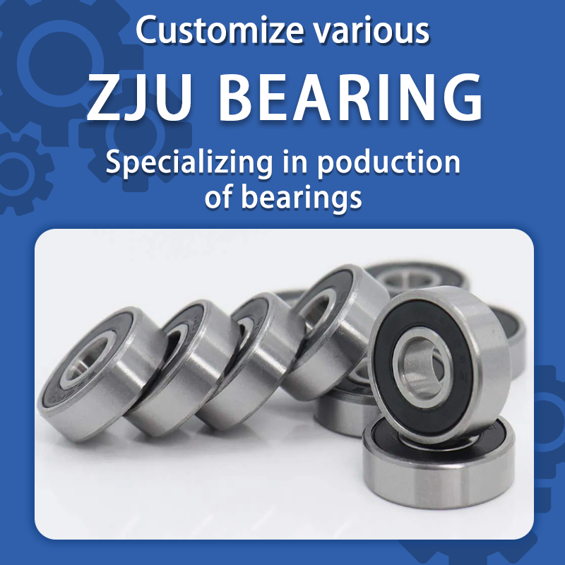 Zji Bearing China Factory 6301 Bearings 12mm ID 37mm Od 12mm Width 6301RS ABEC3 High Speed 6301 2RS Double Sealed Ball Bearings (10 Pack)