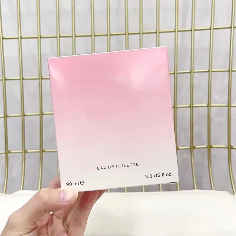 90ml Woman Perfume Pink Fragrance Eau De Toilette Long Lasting Good Smell Brand EDT Women Lady Girl Parfum Cologne Spray Body Mist Fast Ship