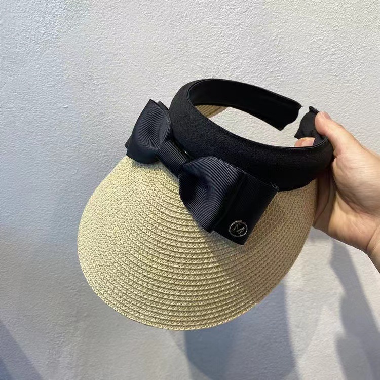 Wide Brim Hats Summer For Women Straw Hat Snapback Kpop Visors Beach Empty Top Outdoor Fashion Designer Ladies Sunhat