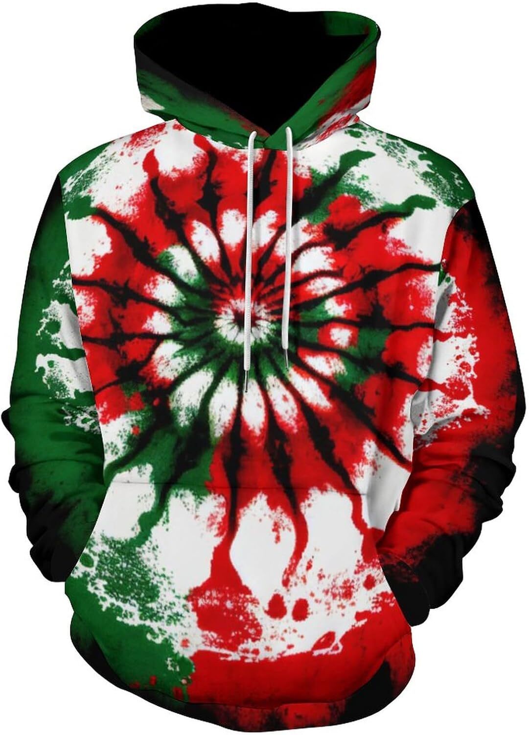 Hoodie for Mens Womens Novelty Tie Dye Pattern Hoodie Rainbow Spiral Stripe Casual Summer Sweatshirt Hoodies Graphic Hoodies sweatshirt Pullover Long 