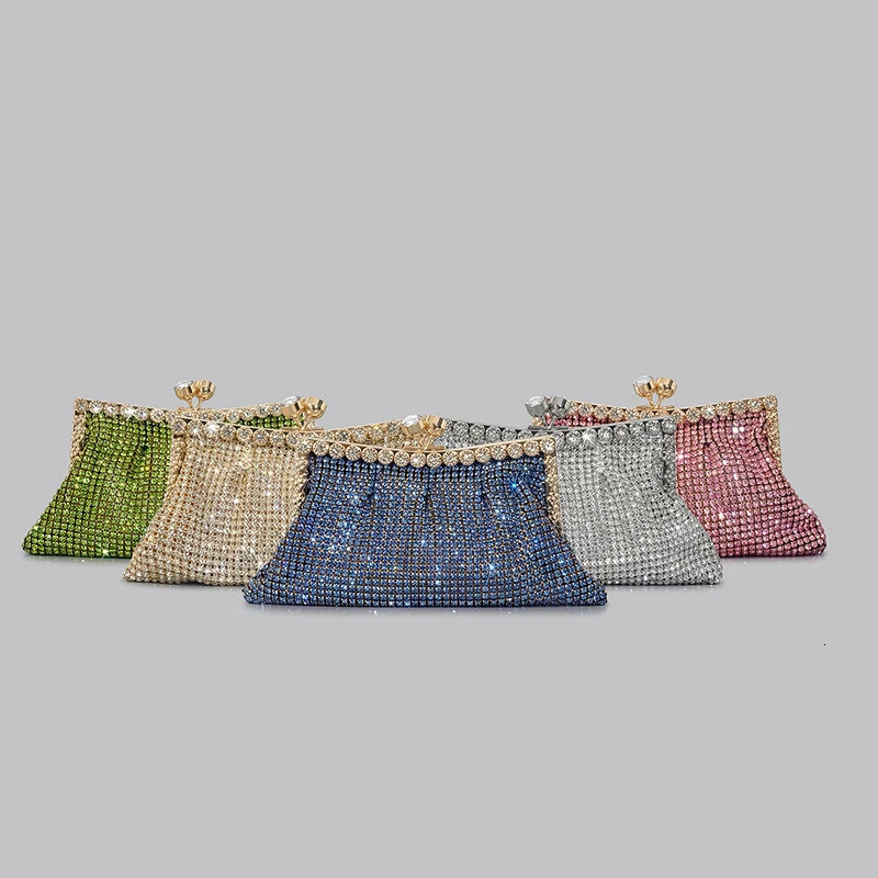 2025 NEW fashion rhie clutch bag for women shinny dias evening party purses 241016 zhanyishengli