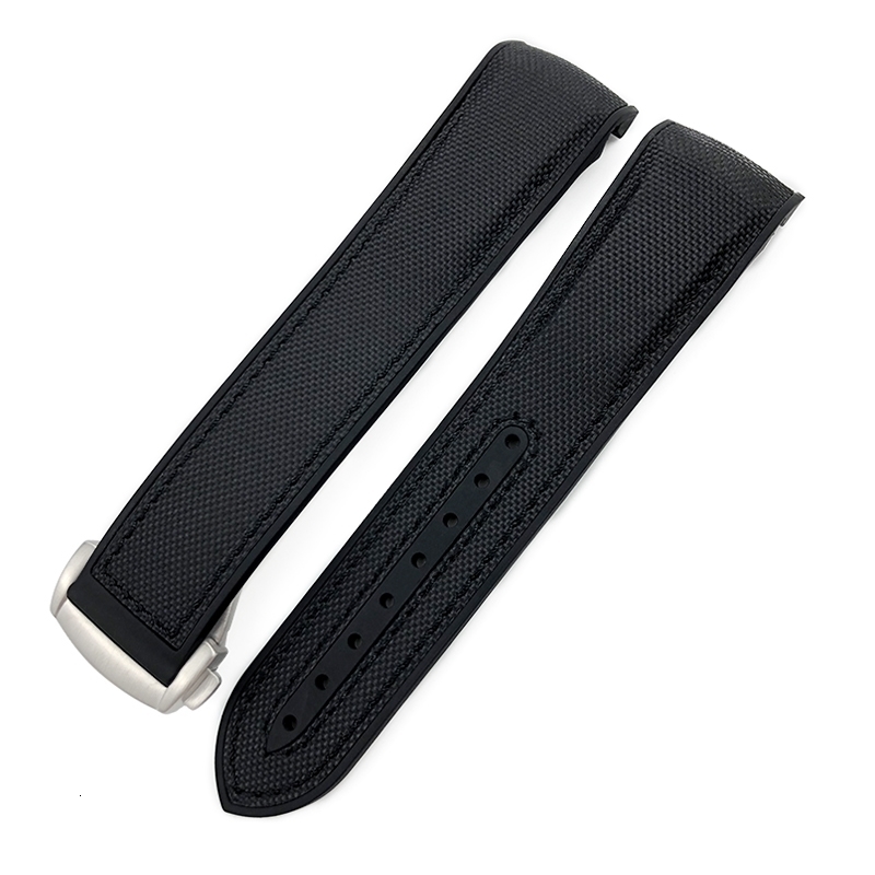 19mm 21mm 22mm curved end nylon rubber strap suitable for 20mm 300 AT150 241015