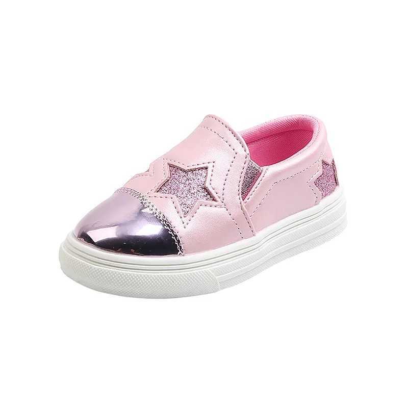 Girls casual boys and girls fashionable sequin ice skates autumn school running childrens 8 shoes leather sneakers H260305