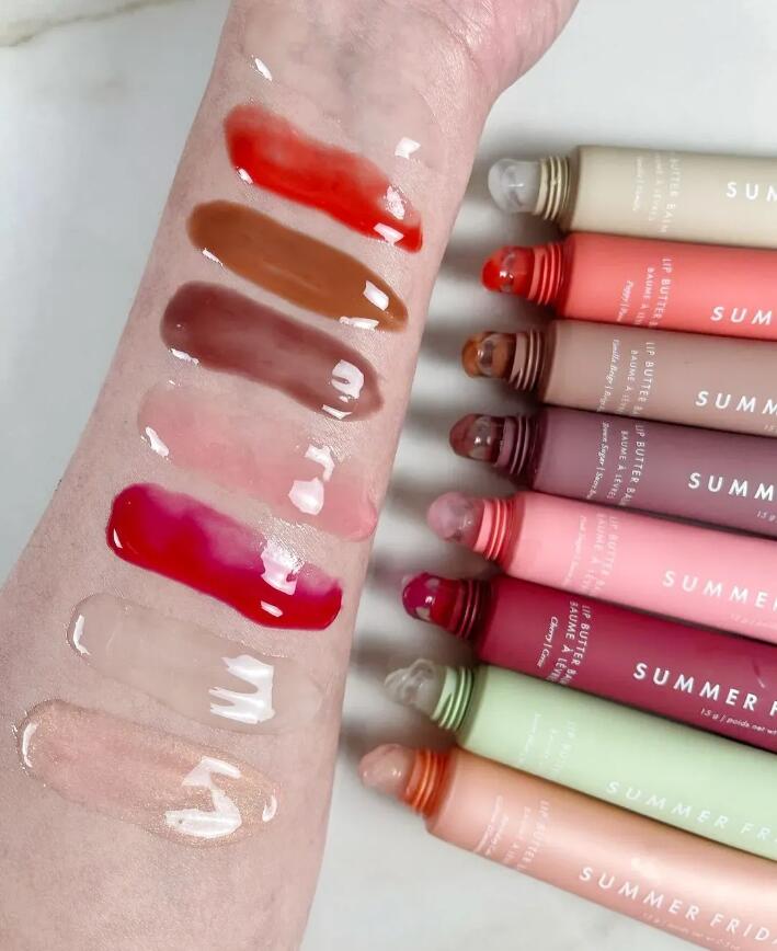Summer Fridays Butter 15g Balm Liquid Lipstick Hydrating Smooth Soft Lip Gloss Sugar Vanilla Beige 2024