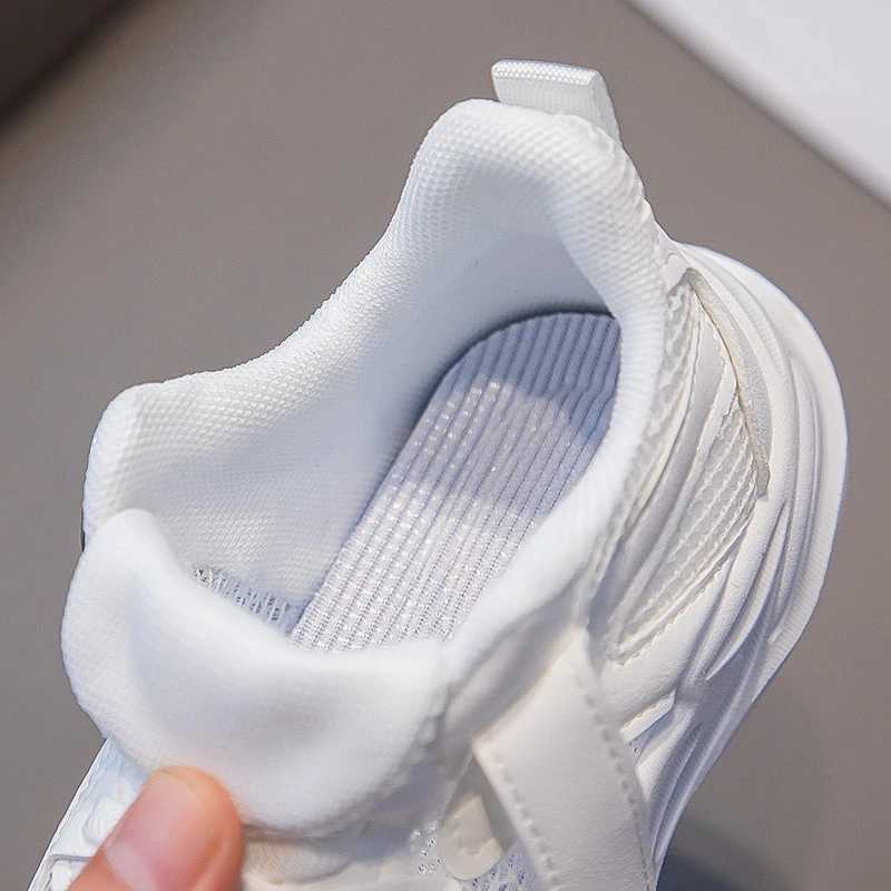 Tenis sneakers for summer new boys and girls casual board mesh breathable soft soled childrens white shoes H260130