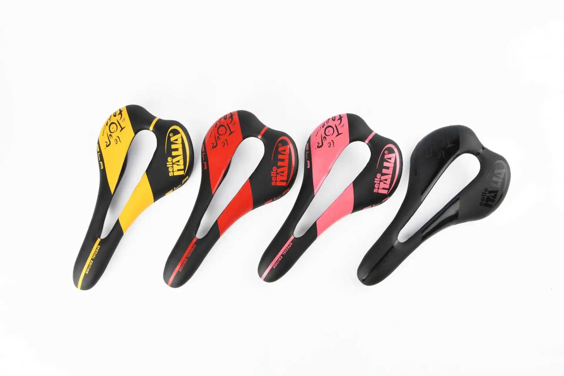 Bike Saddles Samana-All Carbon Fiber Seat Ultralight Italia SLR Tekno Flow High Performance Open Seat SuperFlow MTB Road Race S2410161