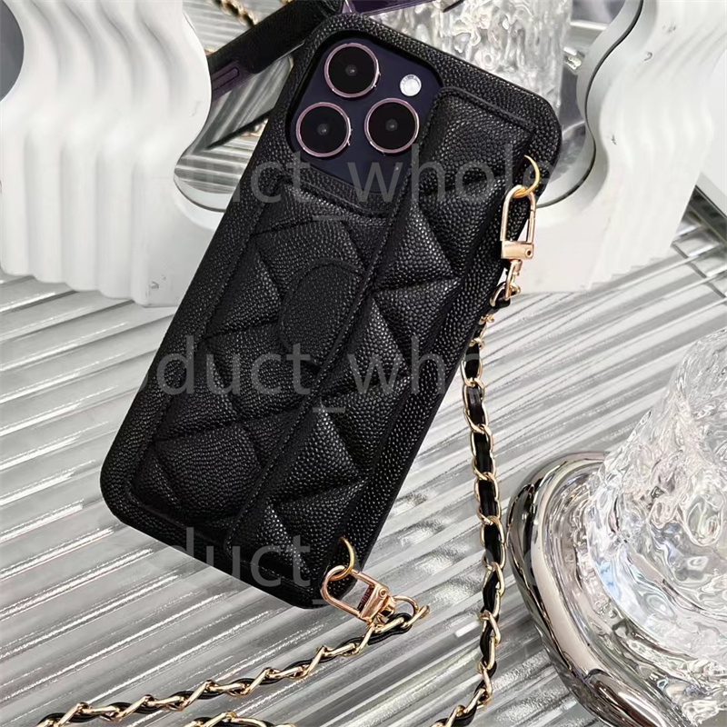 Women Crossbody Leather Phone Case Designer iPhone Case Apple For iPhone 16 15 Pro Max Cases 16ProMax 14 13 12 Wallet Card Holder Cases Cover Shoulder