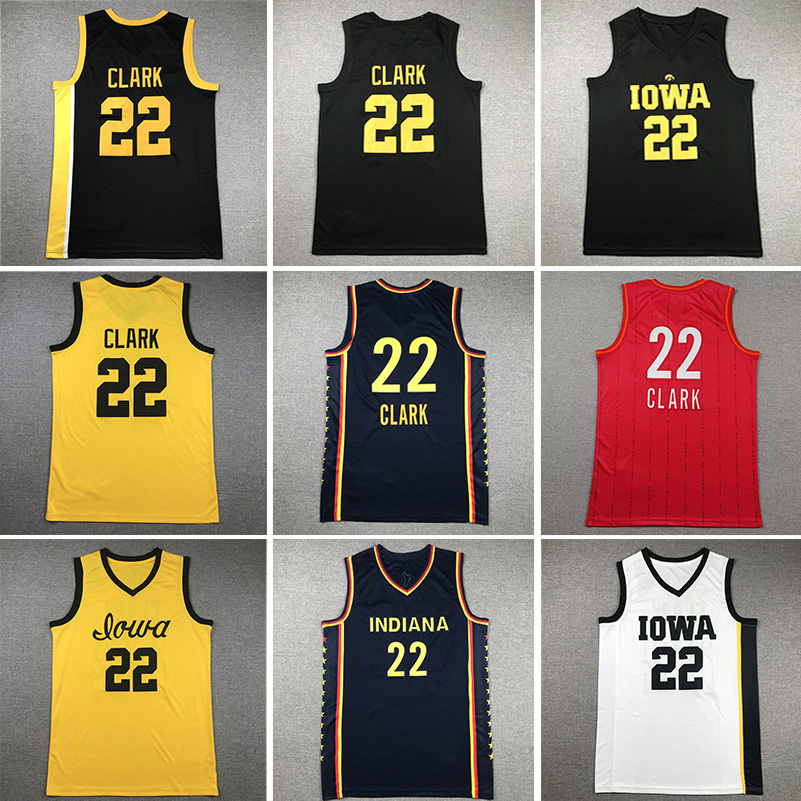 22 Caitlin Clark Fever Basketball Jerseys U-Iowa University of Iowa Jersey